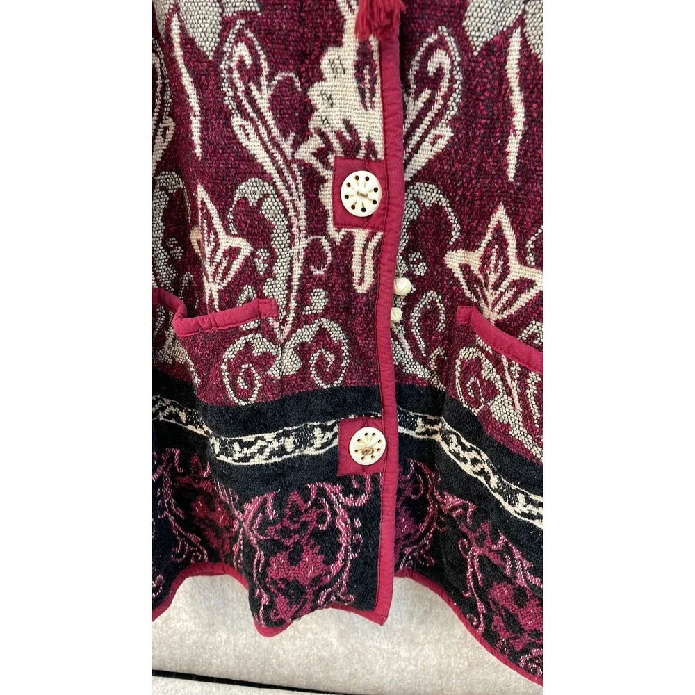 Vintage Flashback Plus Size Tapestry Design Coat … - image 8